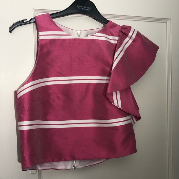 Mango Ruffle Shoulder Top - Picture 3 of 6